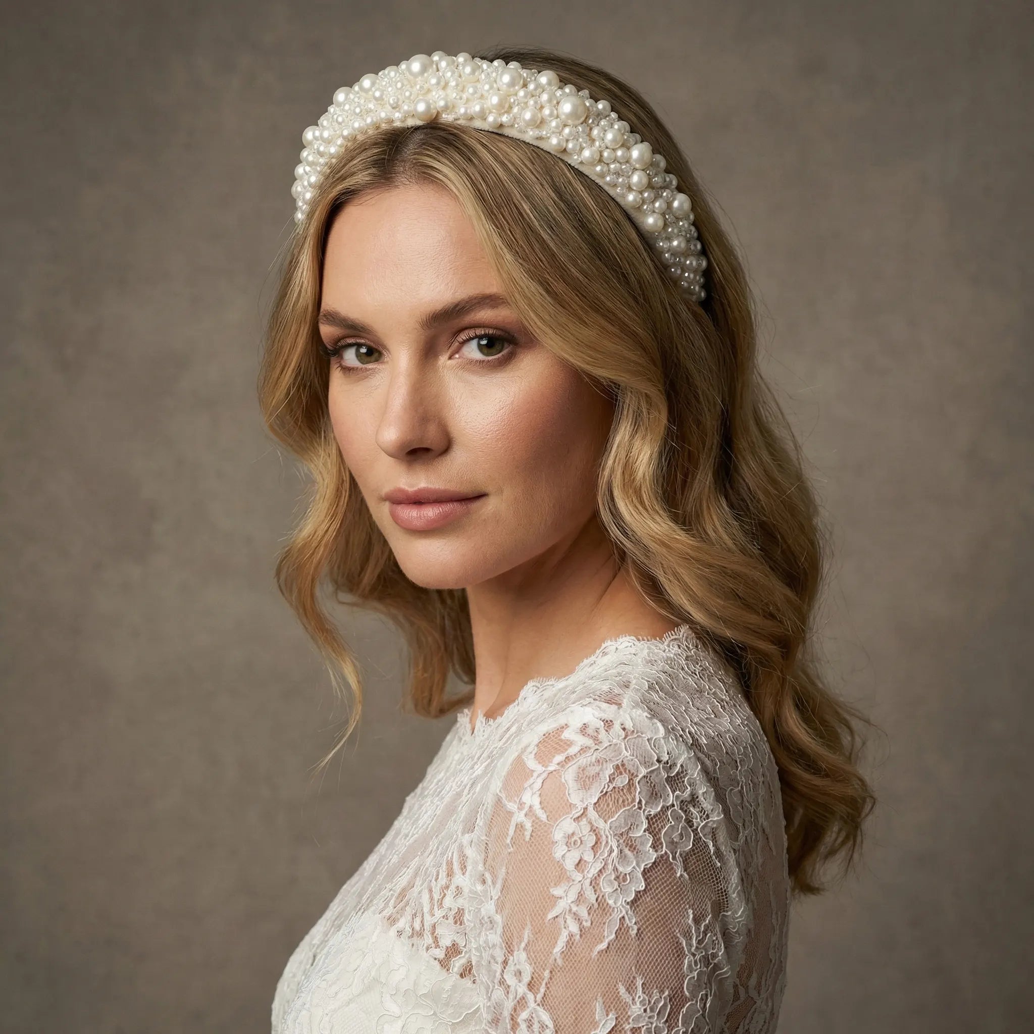 Pearl Embellished Bridal Headband