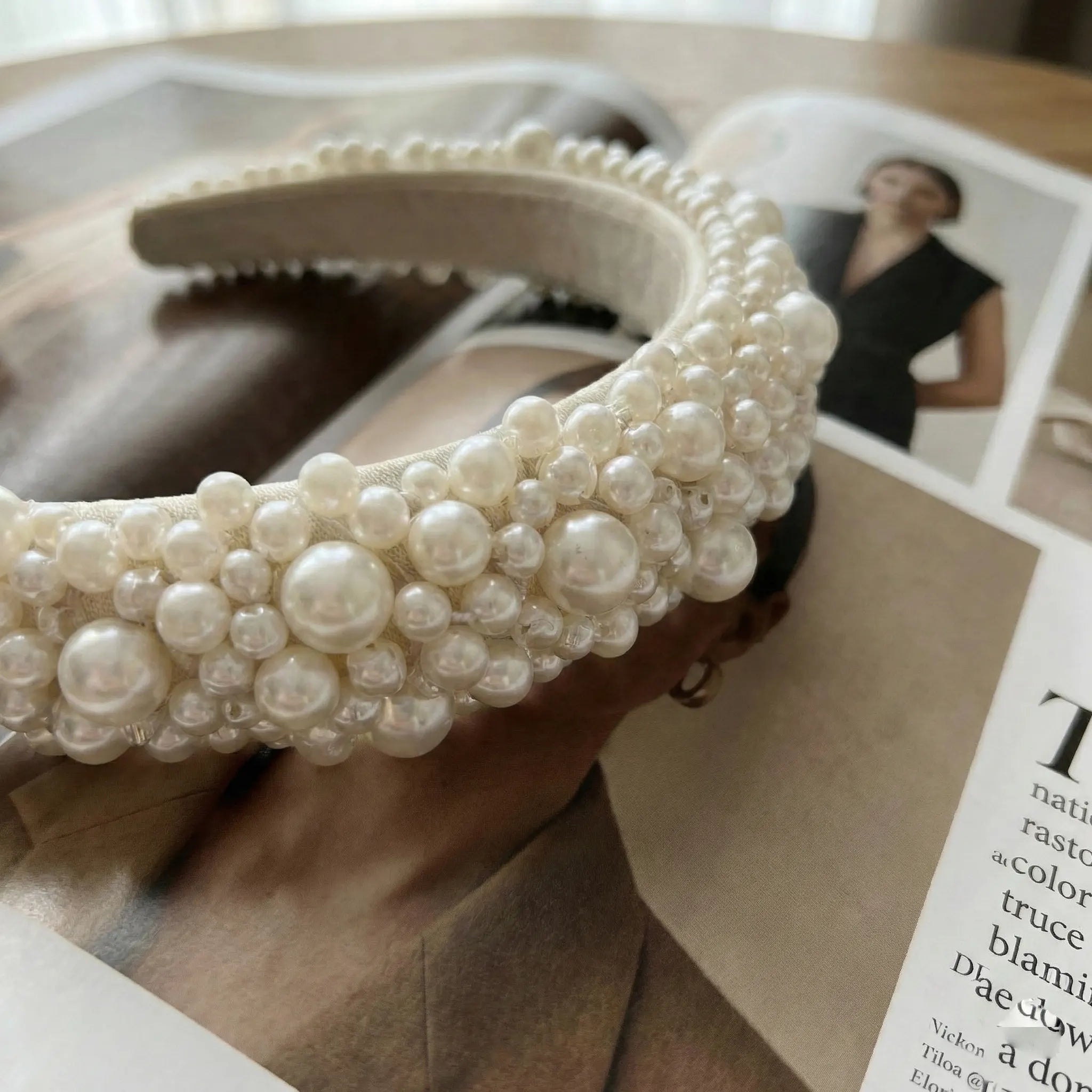 Pearl Embellished Bridal Headband