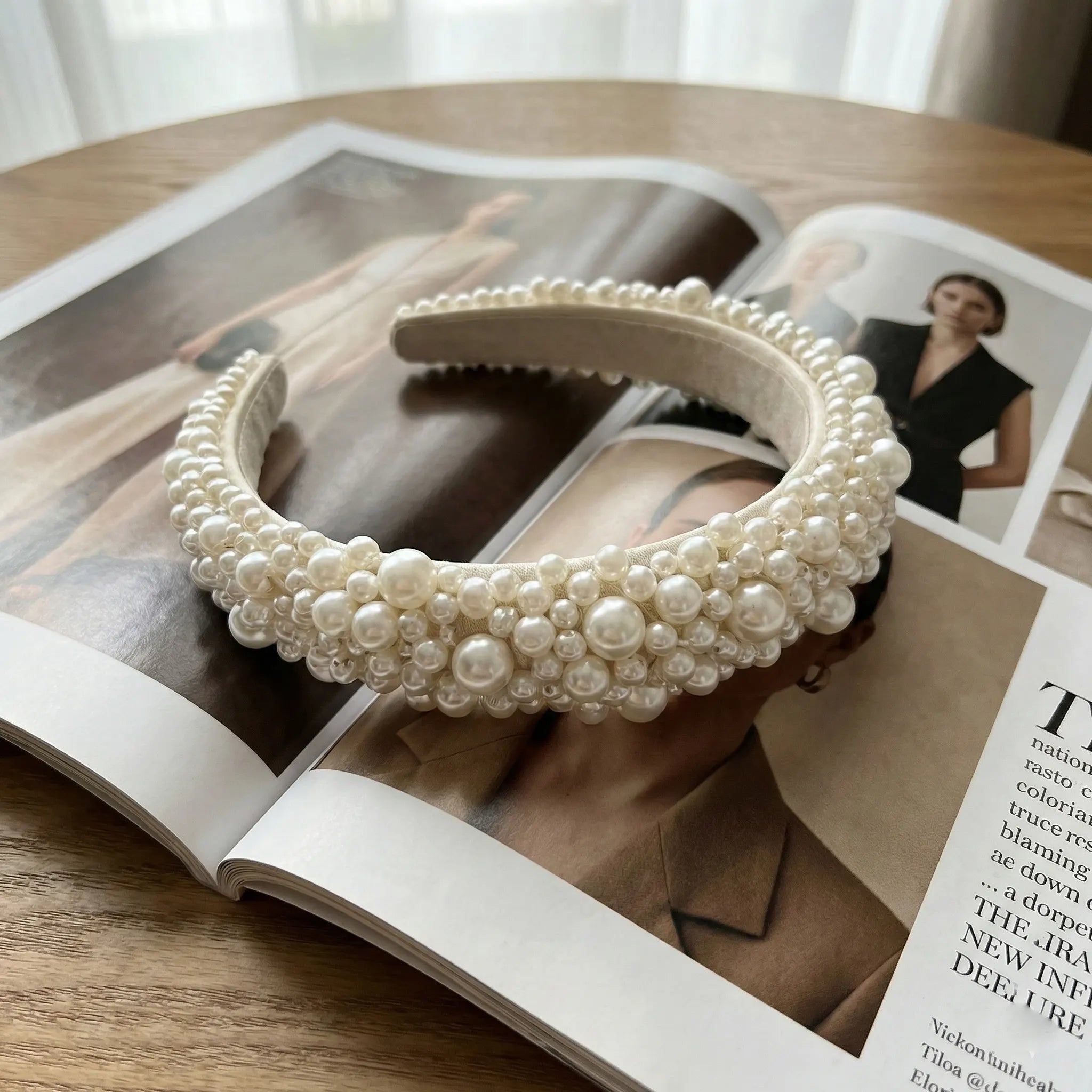 Pearl Embellished Bridal Headband