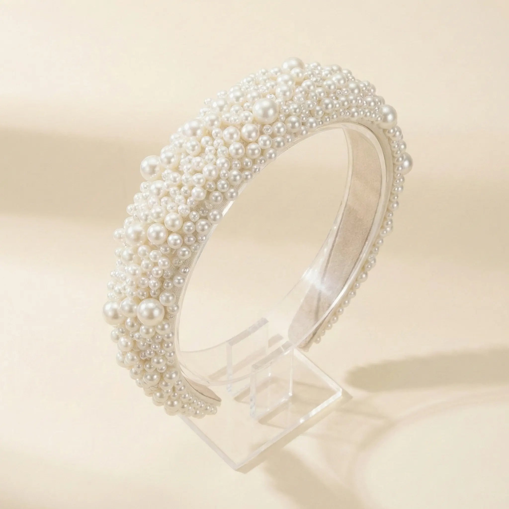 Pearl Embellished Bridal Headband