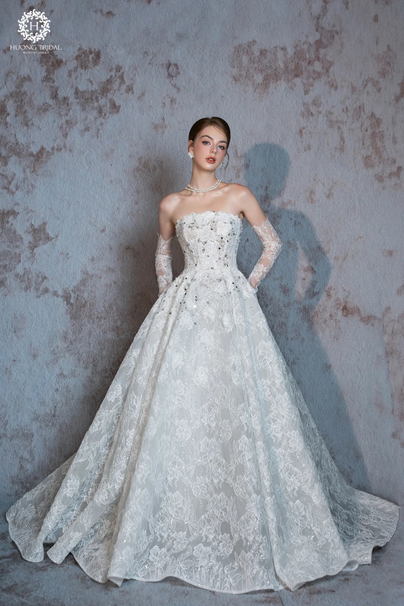 L05: A Modern Masterpiece: Where Classic Ballgown Meets Contemporary Sparkle