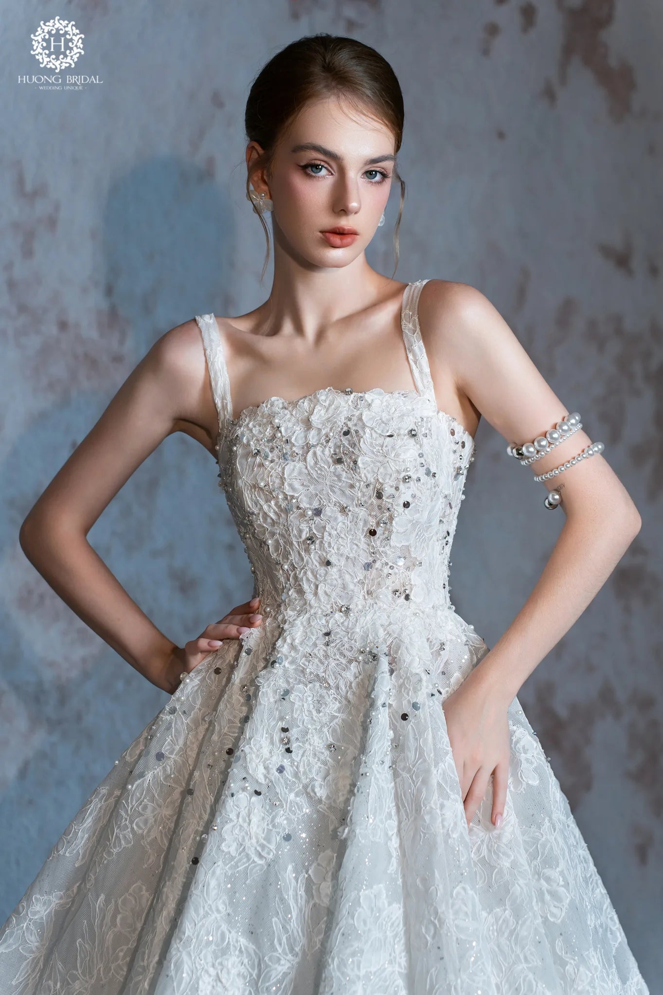 L05: A Modern Masterpiece: Where Classic Ballgown Meets Contemporary Sparkle