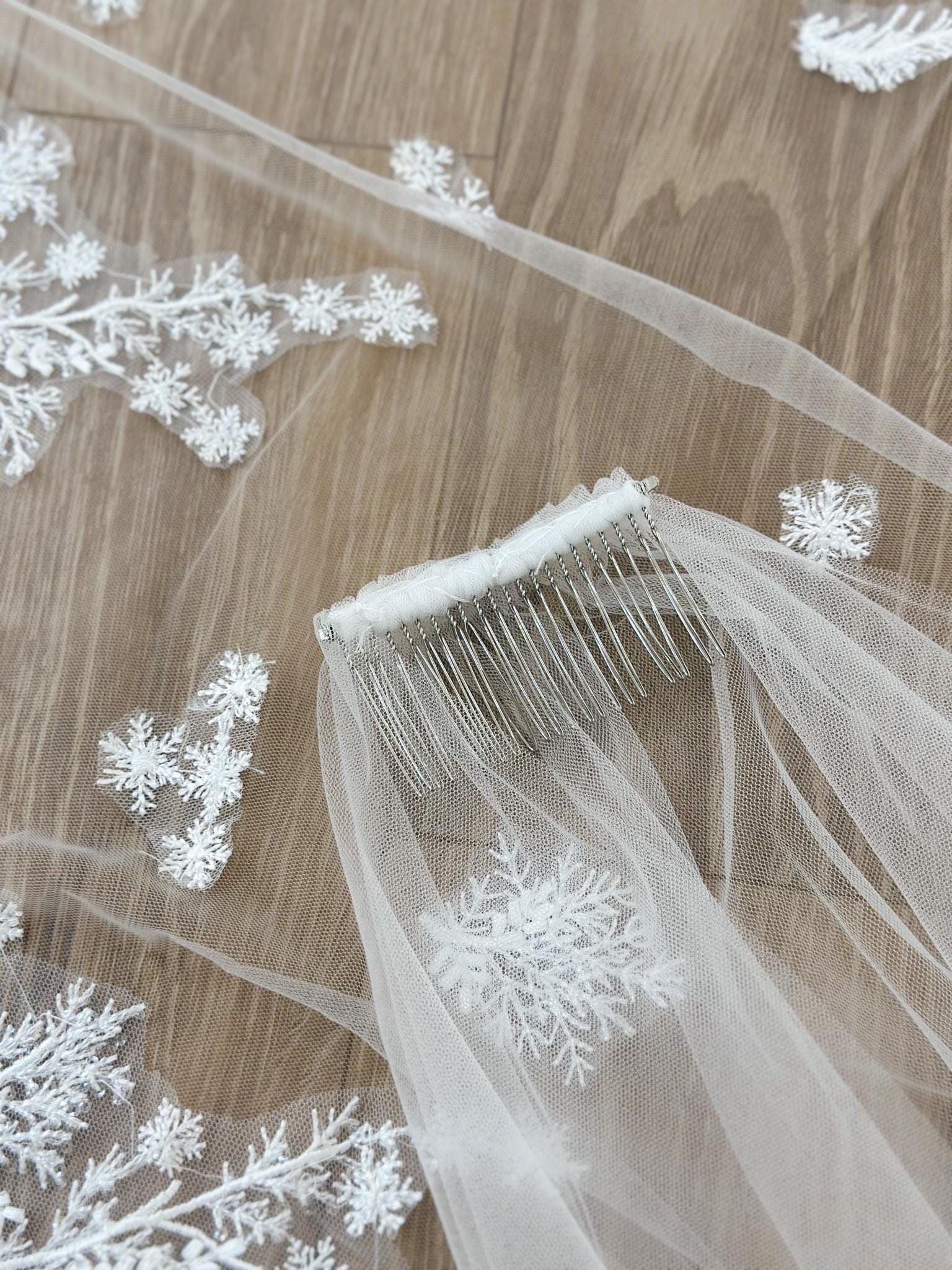 Royal Cathedral Floral Vine Lace Bridal Veil