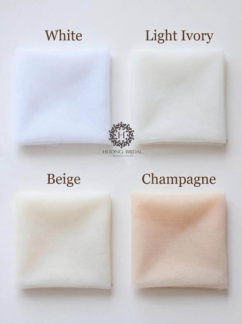 Colorful Wildflower Embroidered Wedding Veil – Cathedral Drop Cut