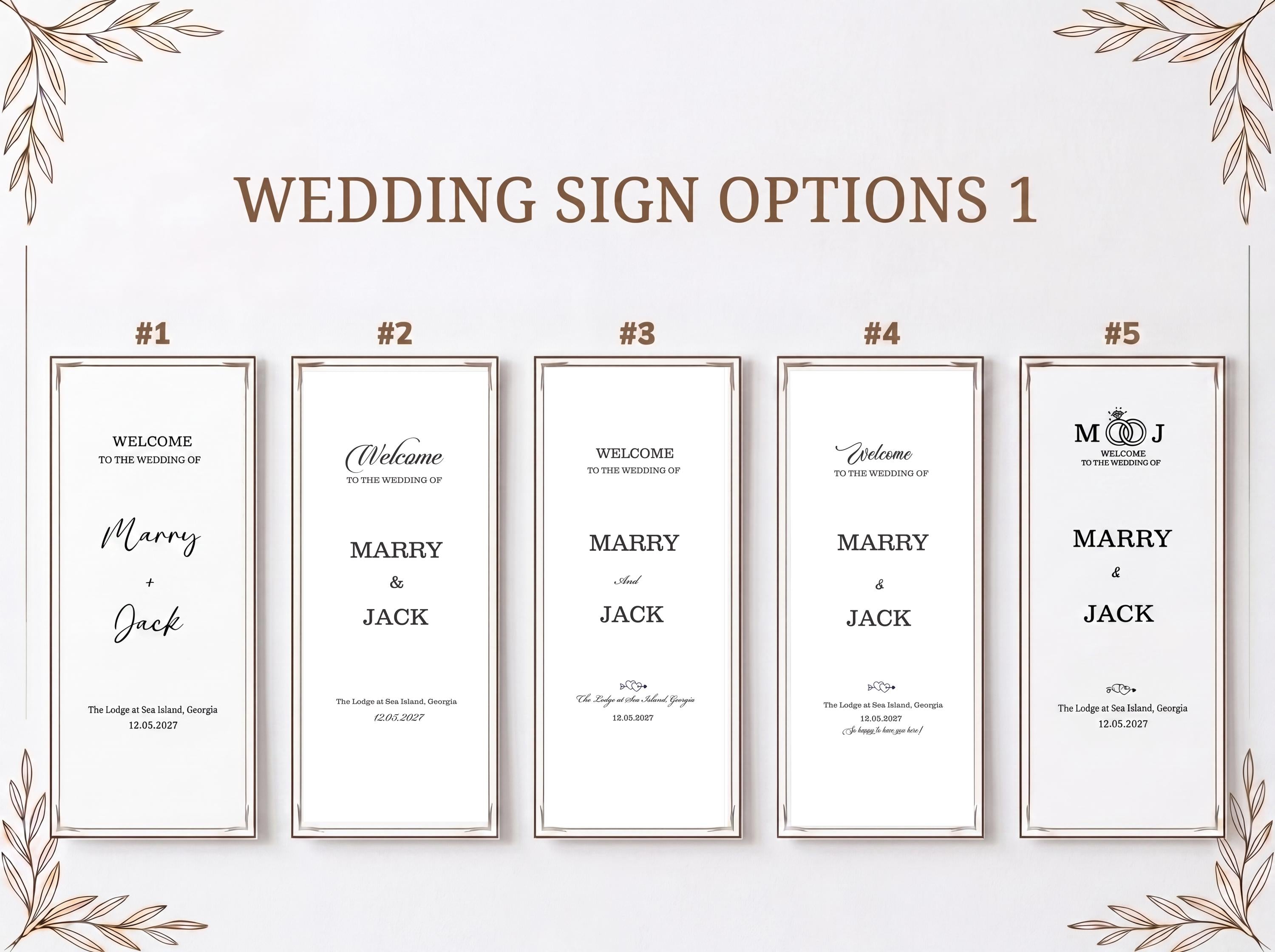 Personalized Silk Welcome Banner | Custom Wedding Ceremony Sign